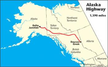 Alaska Highway map